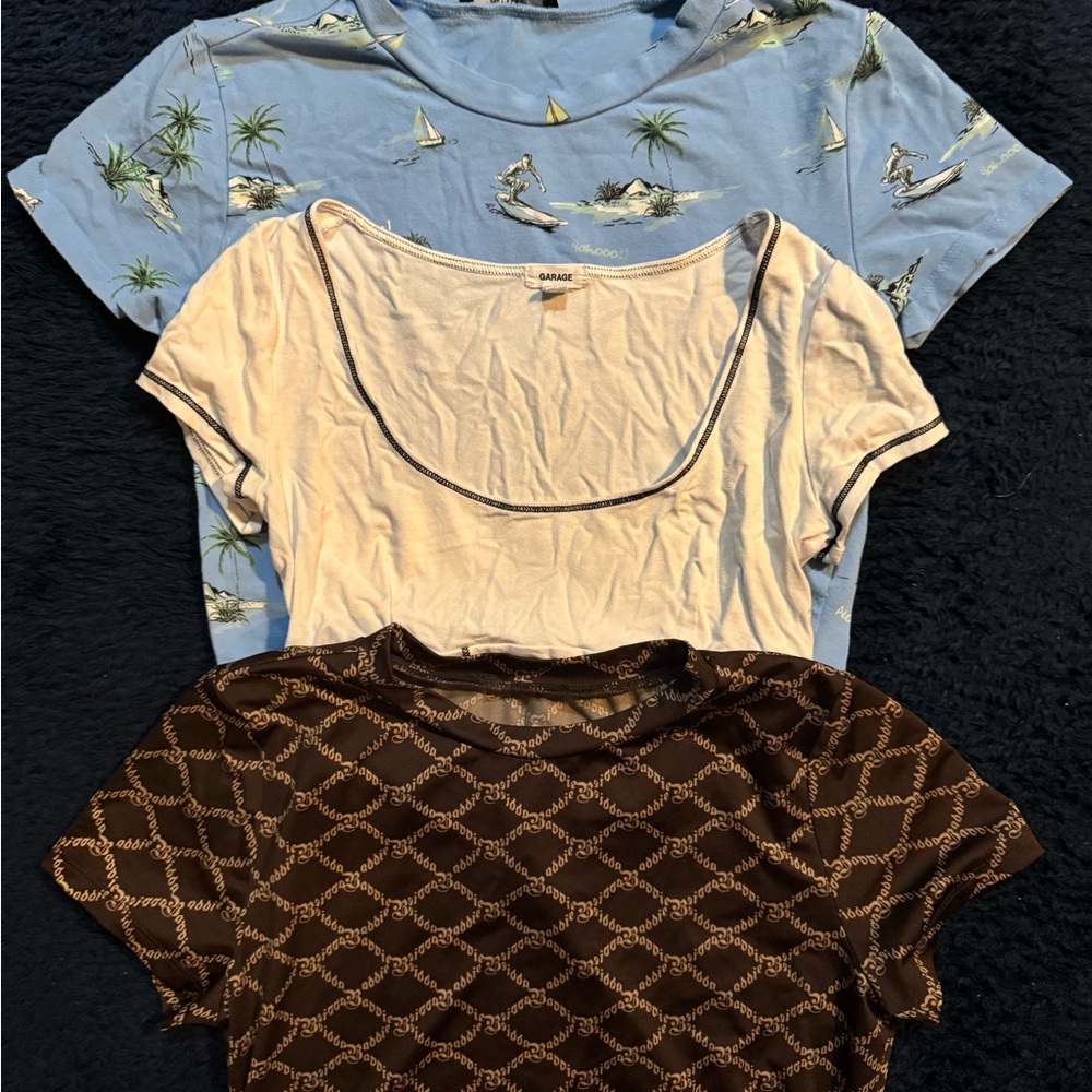 Kids Assorted Tops - Blue, White, Brown